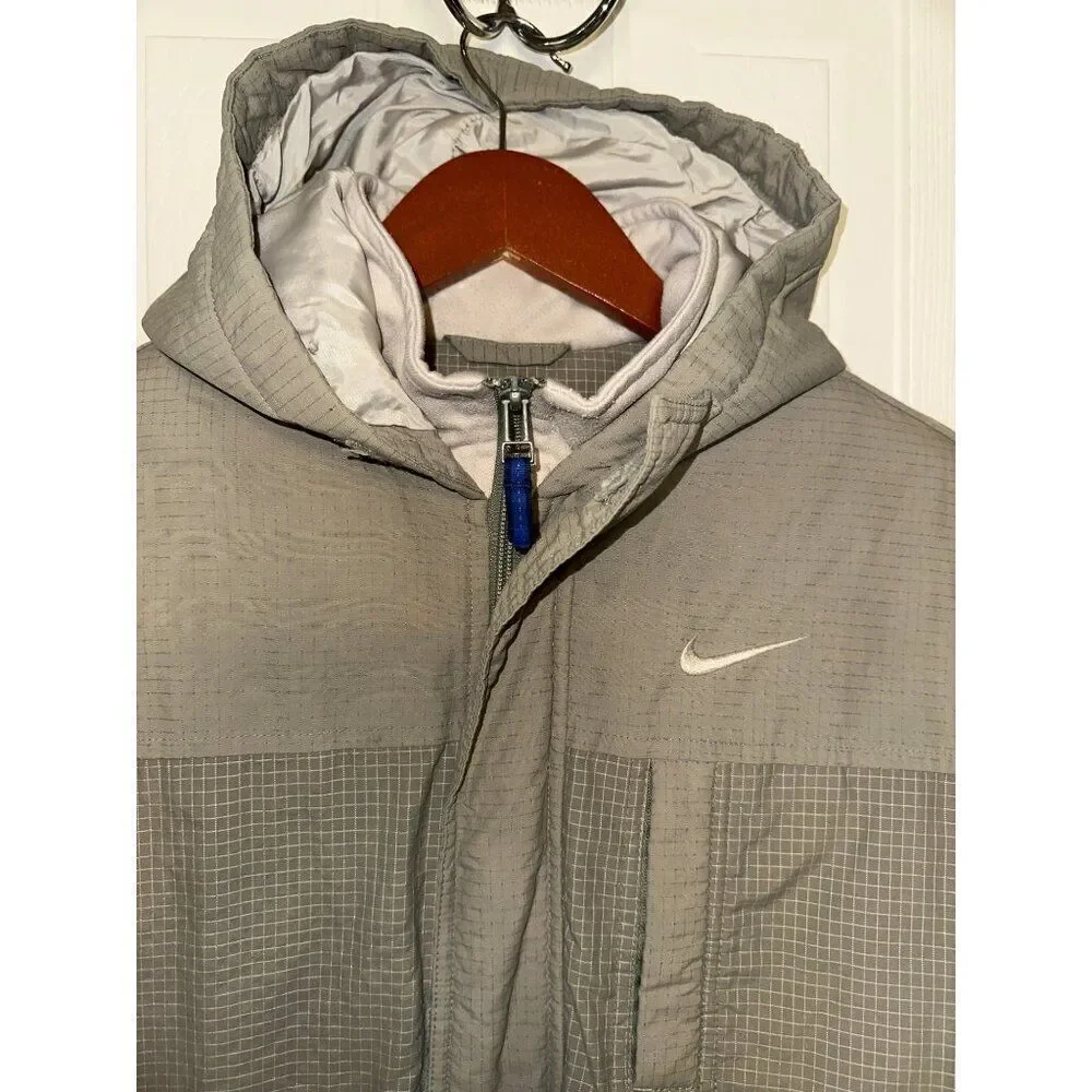 VERY RARE NIKE‎ 90’s (1999-2000) Vintage Green Zip Up Coat Size Medium